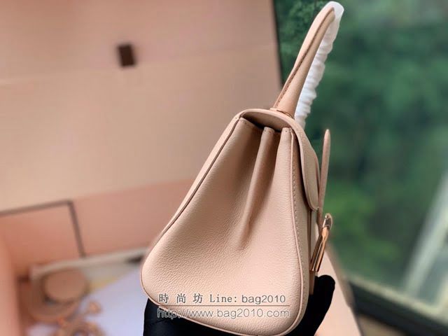 DELVAUX女包 春夏新款 Brillant系列手袋 進口牛皮 德爾沃女手提包 Dv0020 裸粉玫瑰金 Delvaux單肩斜挎包  fcs1351